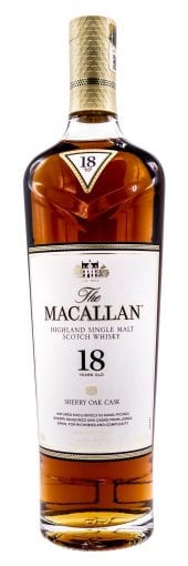 Macallan Single Malt Scotch Whisky 18 Year Old, Sherry Oak 750ml