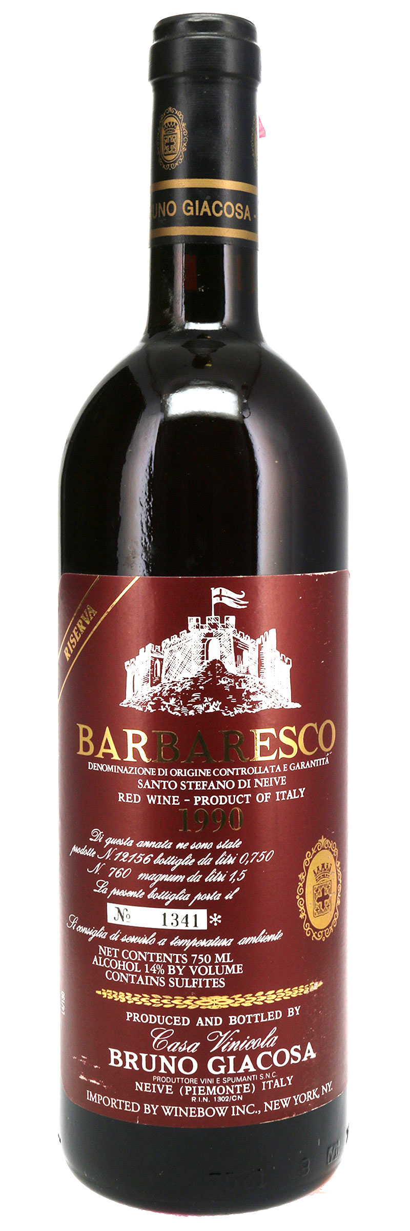 1990 B. Giacosa Barbaresco Santo Stefano, Riserva 750ml