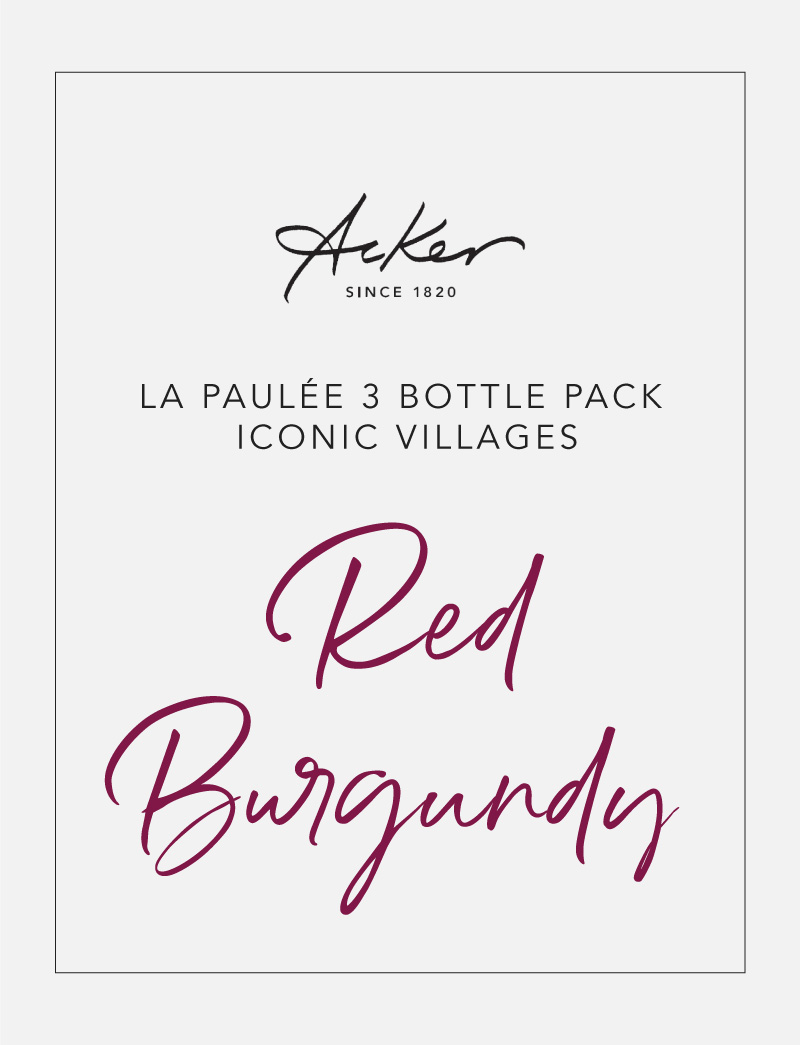 La Paulée 3 Bottle Pack: Iconic Villages – Red Burgundy