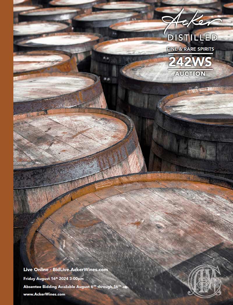 catalog cover for 242WS August Spirits Auction