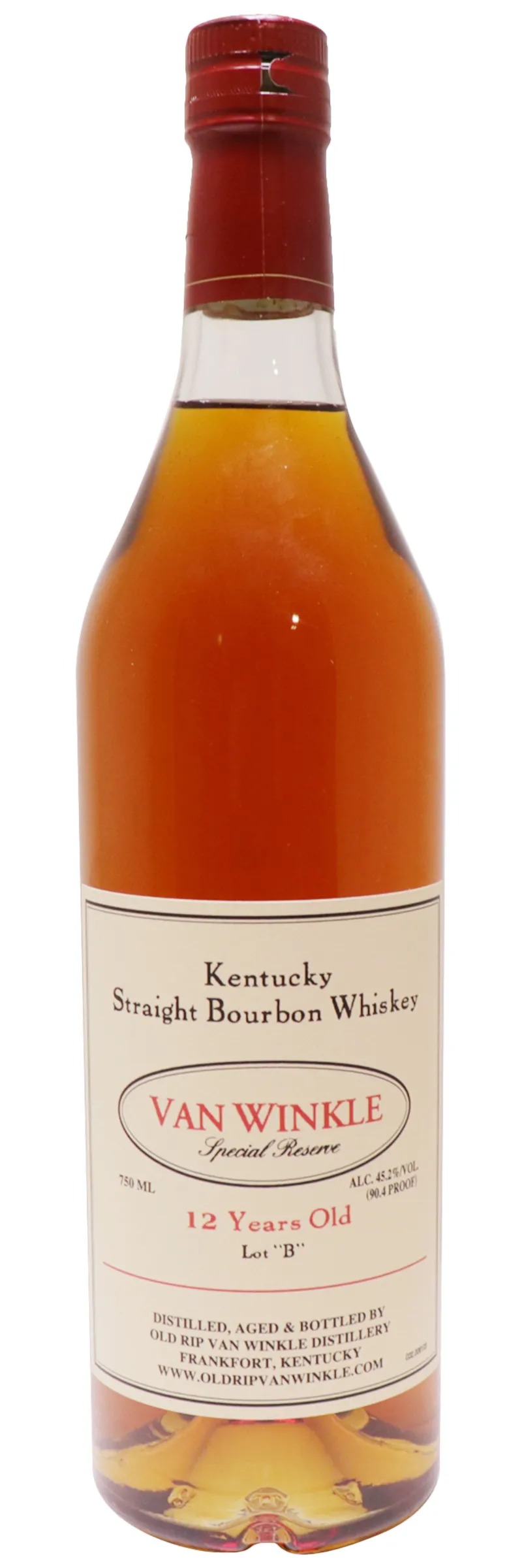 2021 Van Winkle Kentucky Straight Bourbon Whiskey 12 Year Old, Special Reserve Lot B 750ml