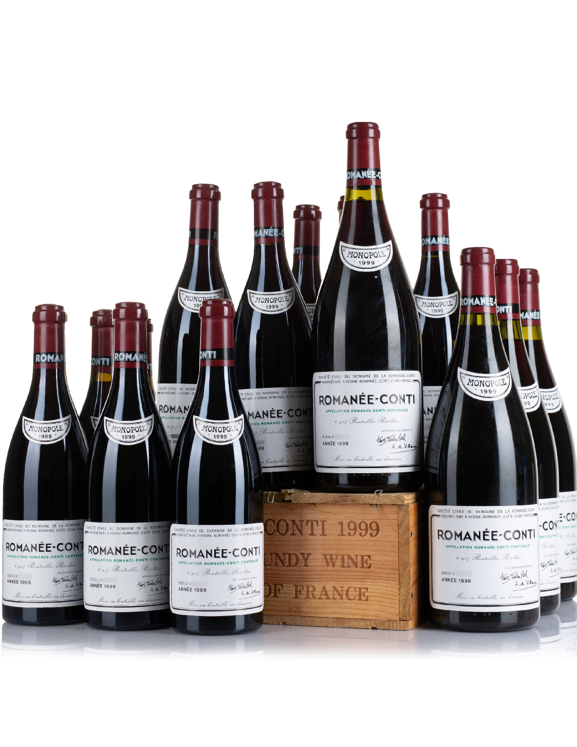 Lot 1681: 12 bottles 1999 DRC Romanee Conti