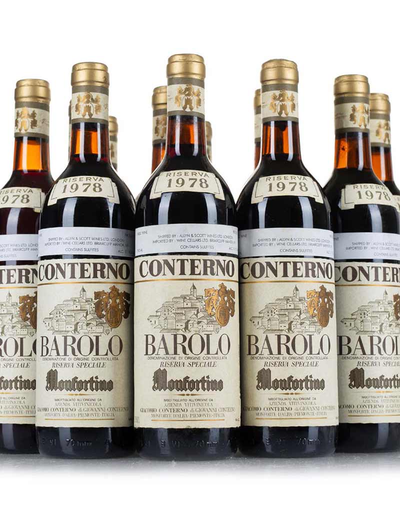 Lot 541: 12 bottles 1978 G. Conterno Barolo Monfortino Riserva