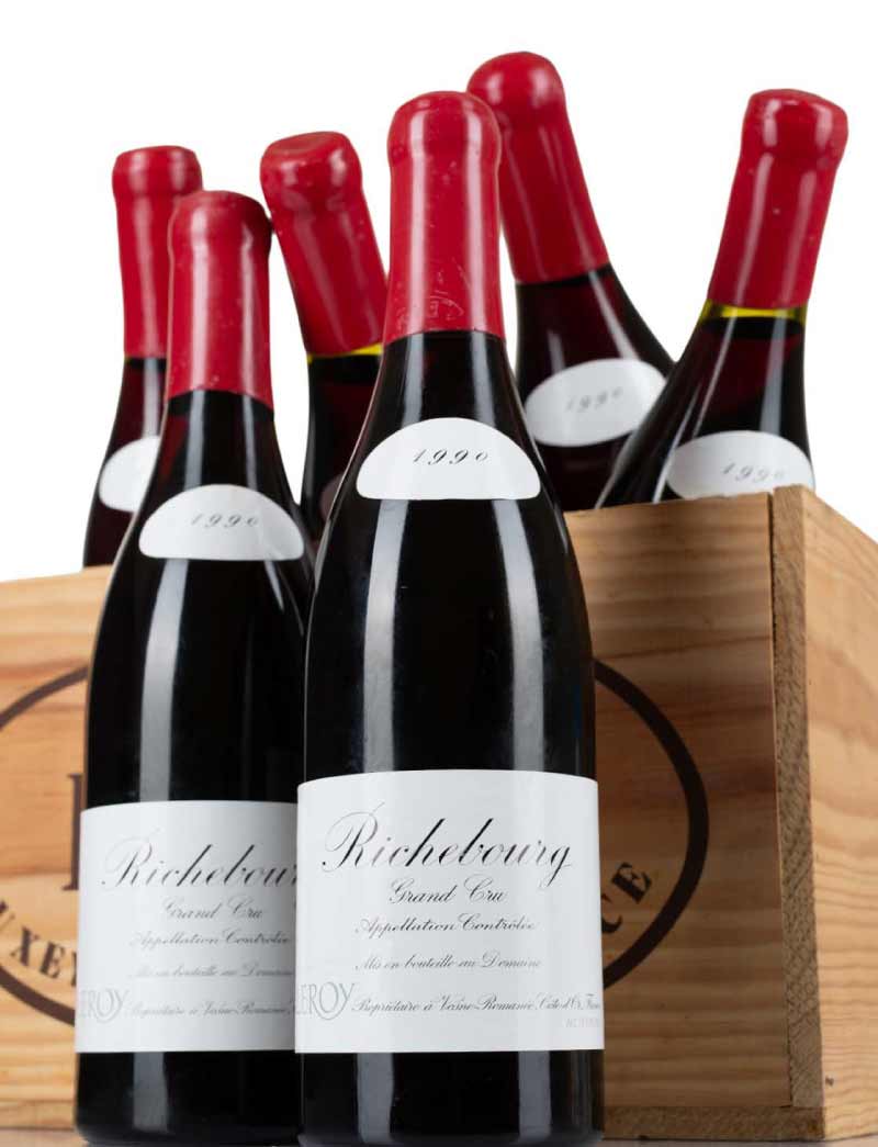 Lot 306: 10 bottles 1990 Domaine Leroy Richebourg in OWC