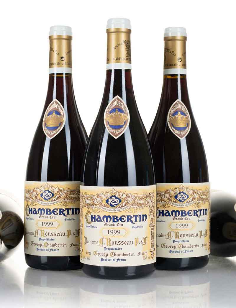 Lot 5: 6 bottles 1999 A. Rousseau Chambertin