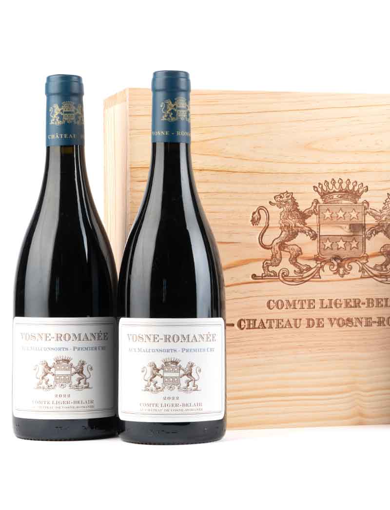 Lot 1036: 3 bottles 2022 Comte Liger-Belair Vosne Romanee Aux Malconsorts in OWC