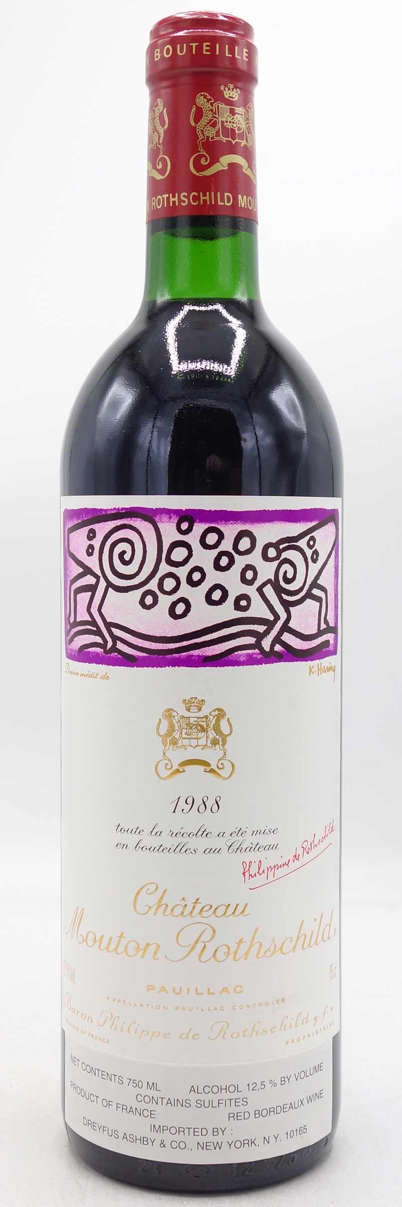 1988 Chateau Mouton Rothschild Pauillac 750ml