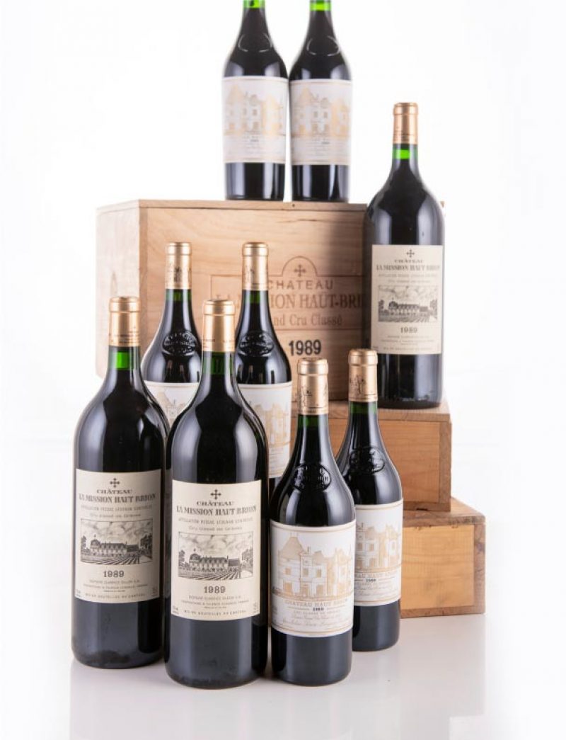 Lots 635 & 639: 12 bottles 1989 Chateau Haut Brion in OWC & 6 magnums 1989 Chateau La Mission Haut Brion in OWC